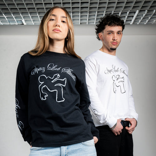 Abstract White Spaz Longsleeve