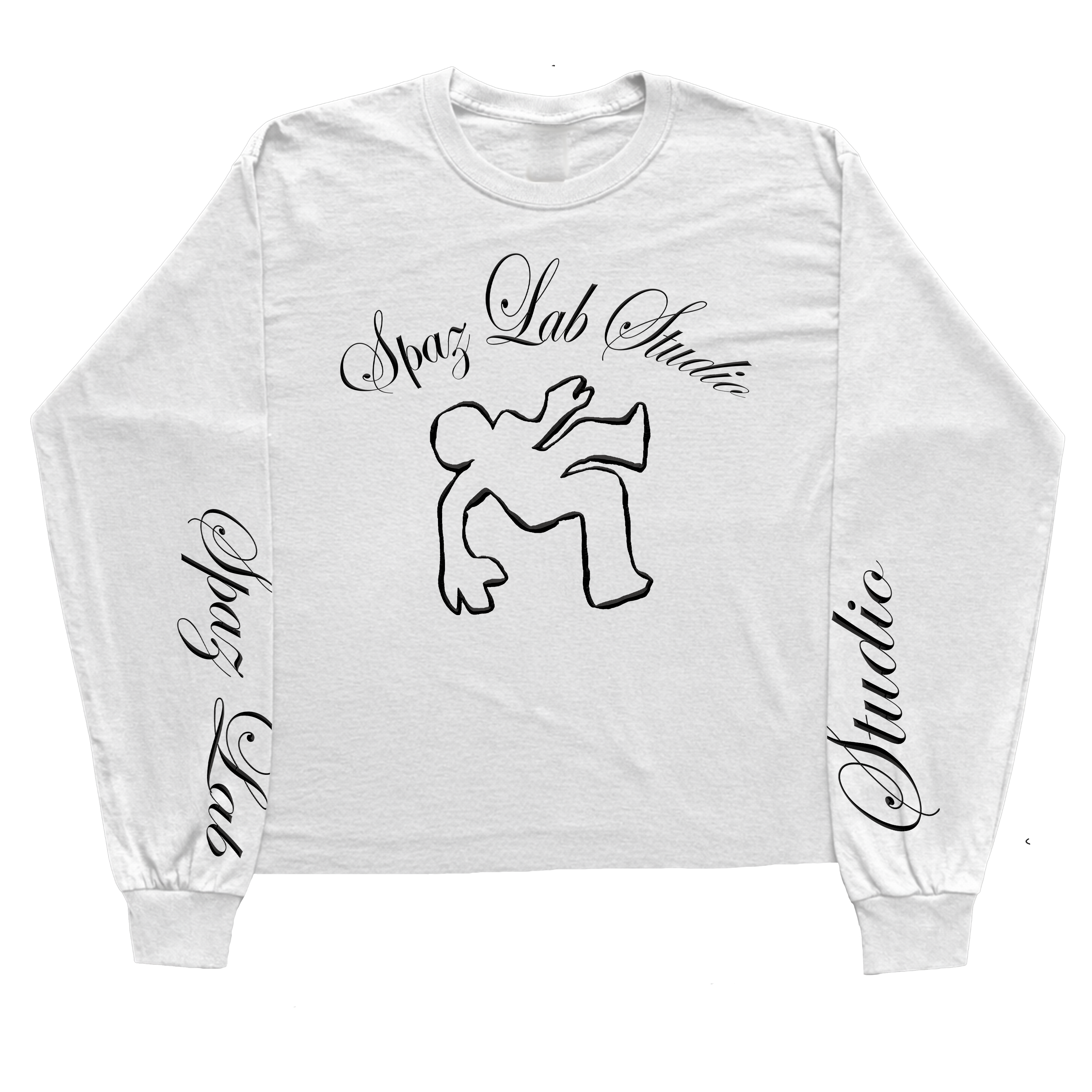 Abstract Black Spaz Longsleeve