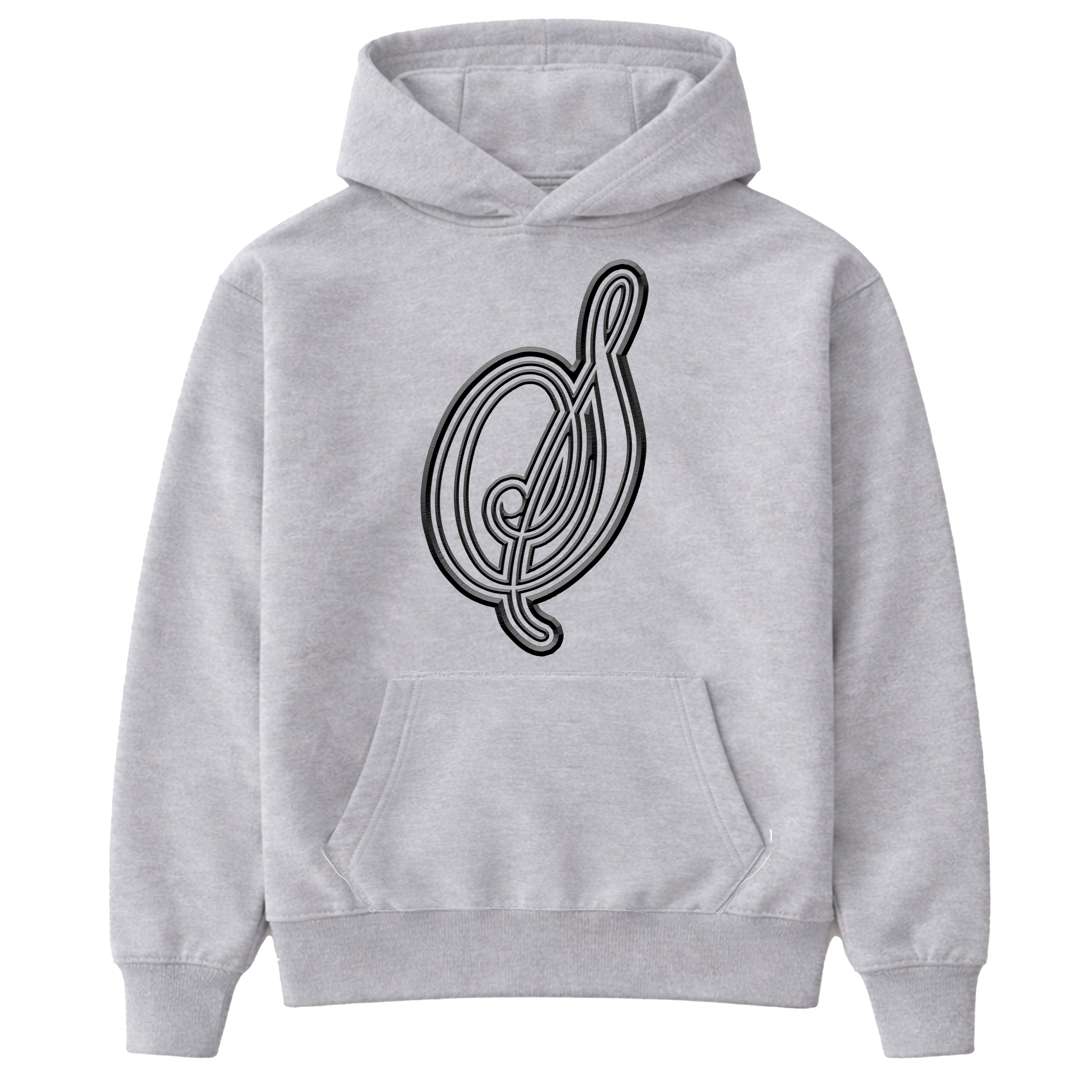 Musical Grey Hoodie Spaz