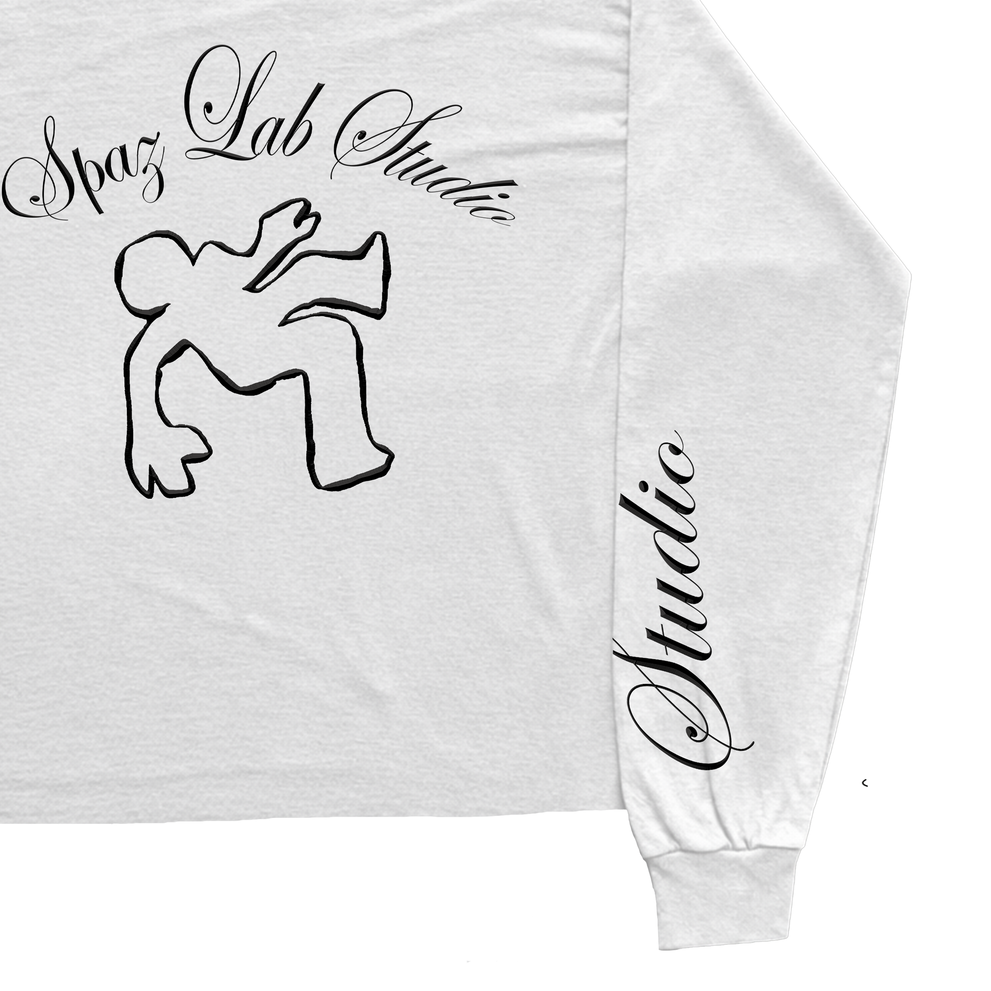 Abstract Black Spaz Longsleeve