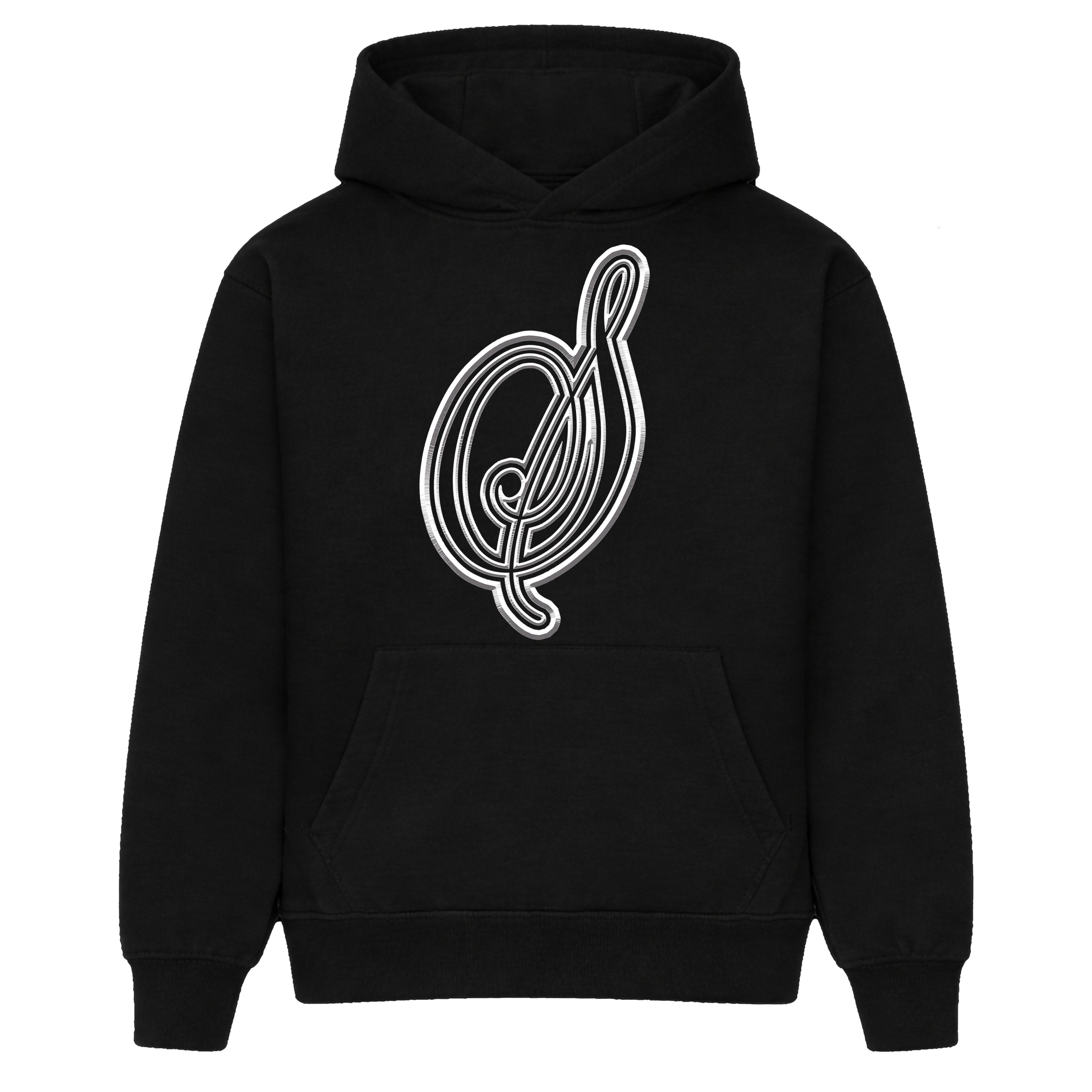 Musical Black Hoodie Spaz