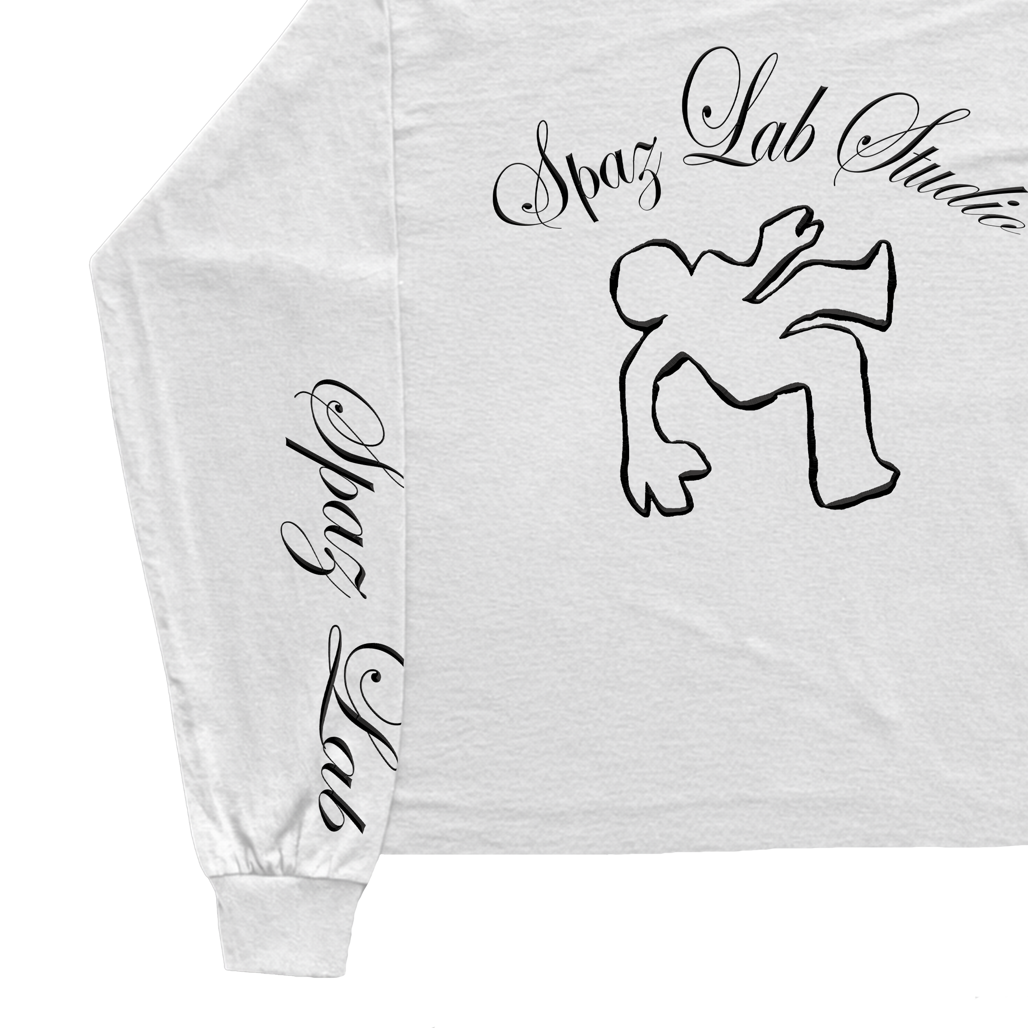 Abstract Black Spaz Longsleeve